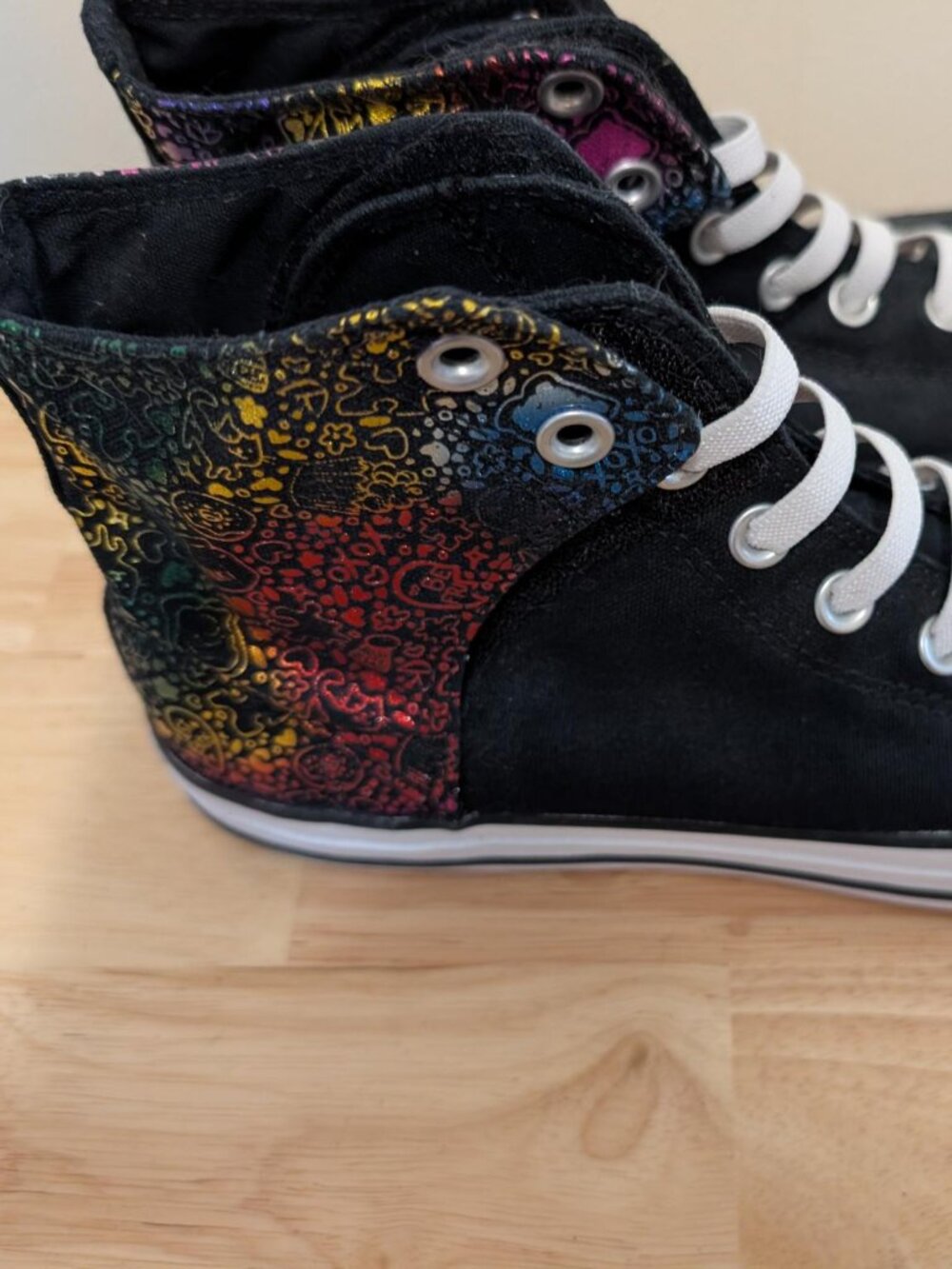 Rainbow High Top Converse